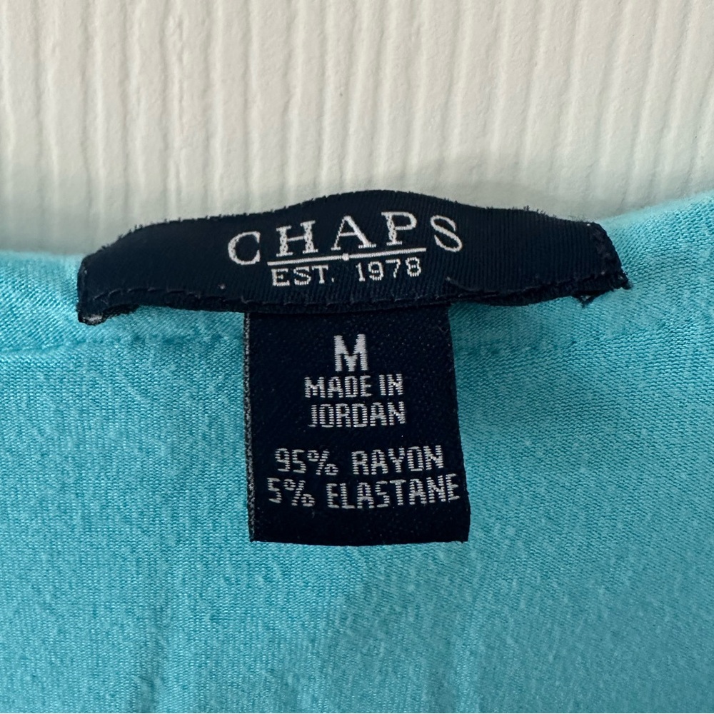 Chaps Ruffled Sleeveless Blouse - Picture 4 of 4